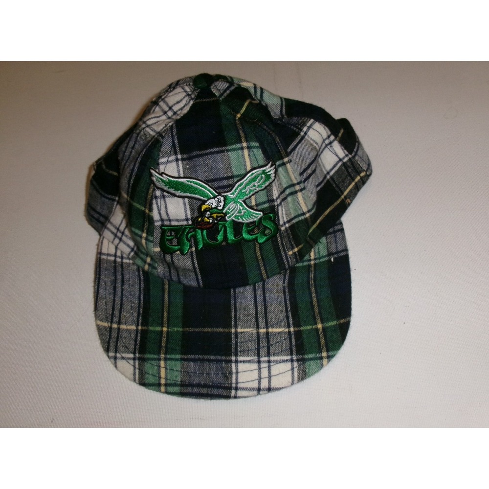 PHILADELPHIA EAGLES USA MADE PLAID   BEACH   HAT CAP VINTAGE K2